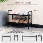 Heavy Duty Expandable Metal Shoe Rack Organizer