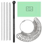Ring Sizer Tool Kit with Adjusters and Cloth