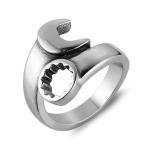 Men's Stainless Steel Wrench Ring - Size 10