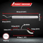 Deburring Tool with Anodized Handle and M2 Blades