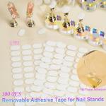 Thick Metal Nail Stands with Reusable Glue Tabs