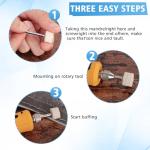 110pcs Dremel Buffing Wheel Polishing Kit