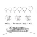 Ring Sizer Tool Kit with Adjusters and Cloth