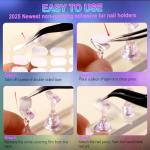 Thick Metal Nail Stands with Reusable Glue Tabs