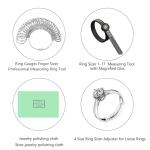 Ring Sizer Tool Kit with Adjusters and Cloth