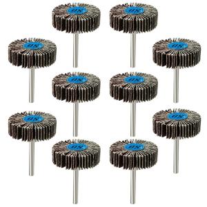 10-Pack Dremel Flap Wheels 80 Grit for Polishing