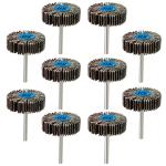 10-Pack Dremel Flap Wheels 80 Grit for Polishing
