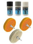 Metal Polishing Kit with 4" Buffing Wheel