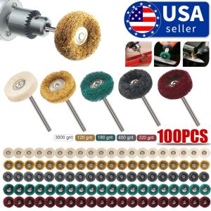 100-Piece Metal Polishing Wheel Set for Dremel