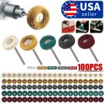 100-Piece Metal Polishing Wheel Set for Dremel