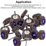 10-Pack Dremel Flap Wheels 80 Grit for Polishing