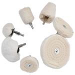 7-Piece Cotton Buffing Wheel Kit for Polishing