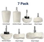 7-Piece Cotton Buffing Wheel Kit for Polishing