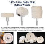 14PC Cotton Buffing Wheel Kit for Metal Polishing