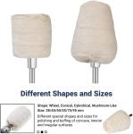 7-Piece Cotton Buffing Wheel Kit for Polishing