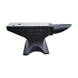 132lb Cast Steel Round Anvil with 2 Holes