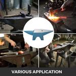 Happybuy 110Lbs Single Horn Cast Steel Anvil