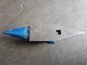 127LB Round Horn Steel Anvil with 2 Holes
