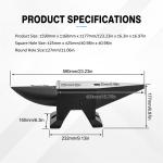 88lb Blacksmith Steel Anvil with Round Horn