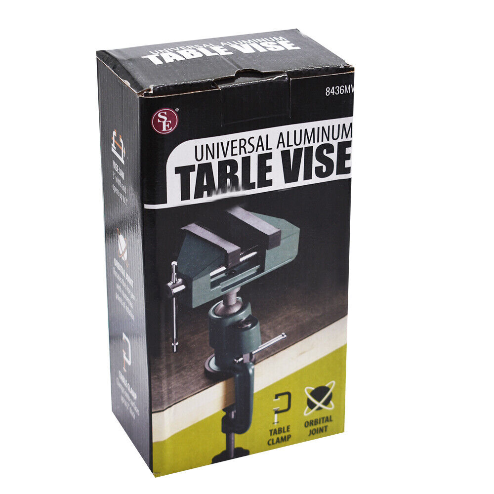 Swivel Bench Vise - 3" Tabletop Clamp Vice
