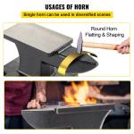 25LB Cast Iron Anvil with Single Horn