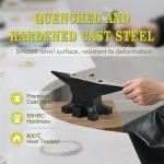 30lb Multi-Angle Cast Steel Anvil for Blacksmithing