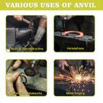 30lb Multi-Angle Cast Steel Anvil for Blacksmithing