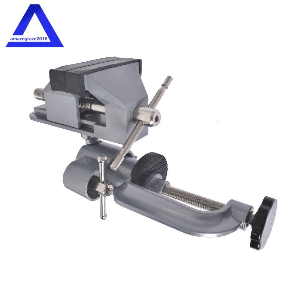 Universal 3" Bench Vise: Swivel, Tilt, Rotate
