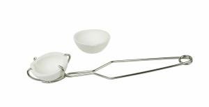 Small Ceramic Crucible Dish Set with Tongs