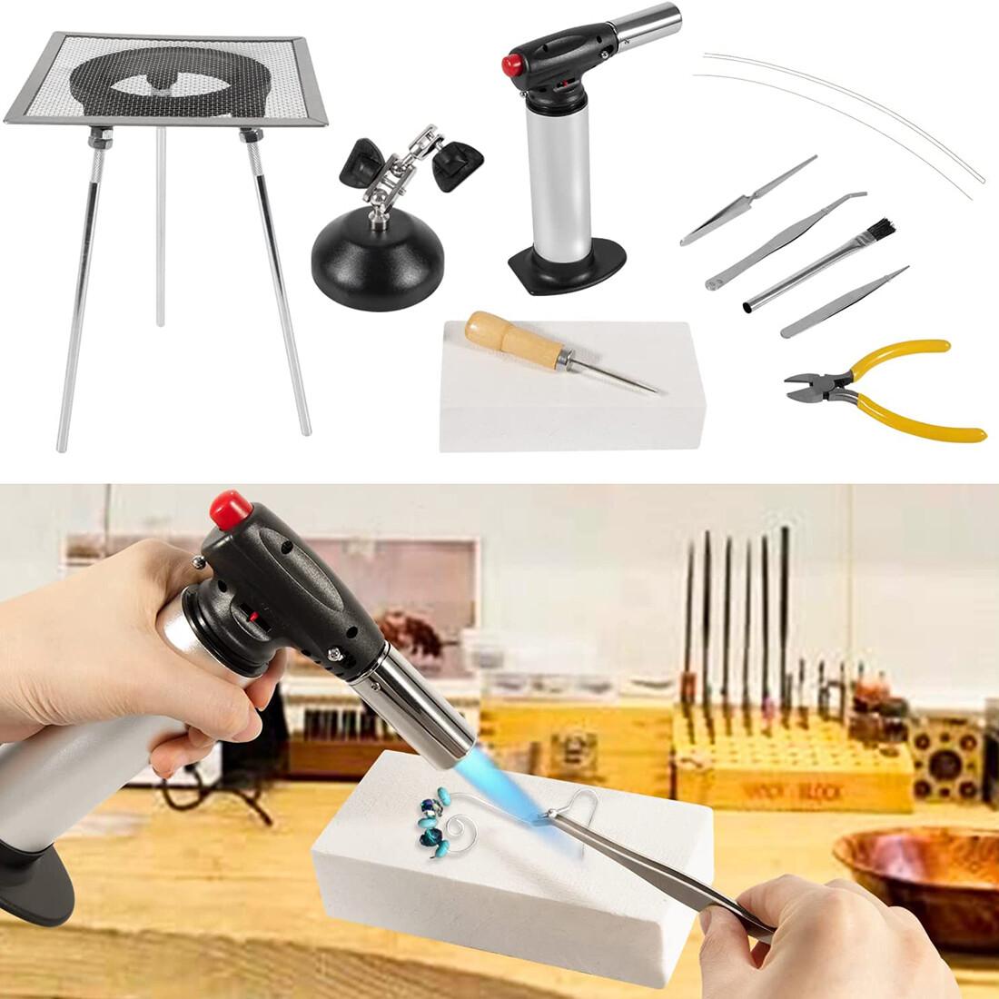 Beginner Jewelry Soldering Kit with Torch and Tools