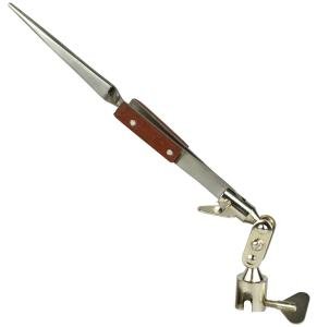 6-1/2" Third Hand Clamp with Fiber Tweezers
