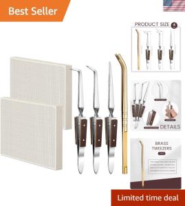 6-Piece Jewelry Soldering Kit with Heat Resistant Tools