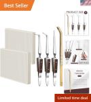 6-Piece Jewelry Soldering Kit with Heat Resistant Tools