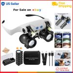 LED Magnifying Glasses with 14 Lenses for Jewelry