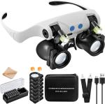 LED Magnifying Glasses with 14 Lenses for Jewelry