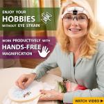 Rechargeable LED Magnifier with 5 Lenses