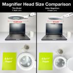 7-Inch LED Magnifying Lamp with Clamp