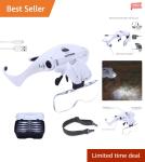 Rechargeable Head Magnifier with 3.5X Magnification