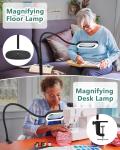10X Magnifying Lamp with 5 Color Modes