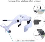 Rechargeable Head Magnifier with 3.5X Magnification