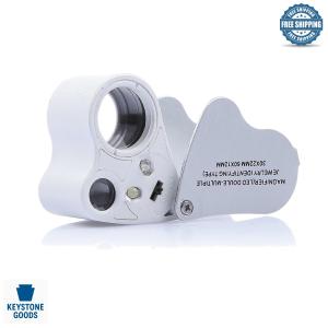 Portable Jewelry Loupe with LED Light and Magnification