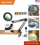 10X LED Magnifying Glass with Light