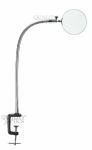 Steel and Glass Desktop Magnifier with Clamp