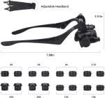 LED Head-Mounted Magnifier with 8 Lenses