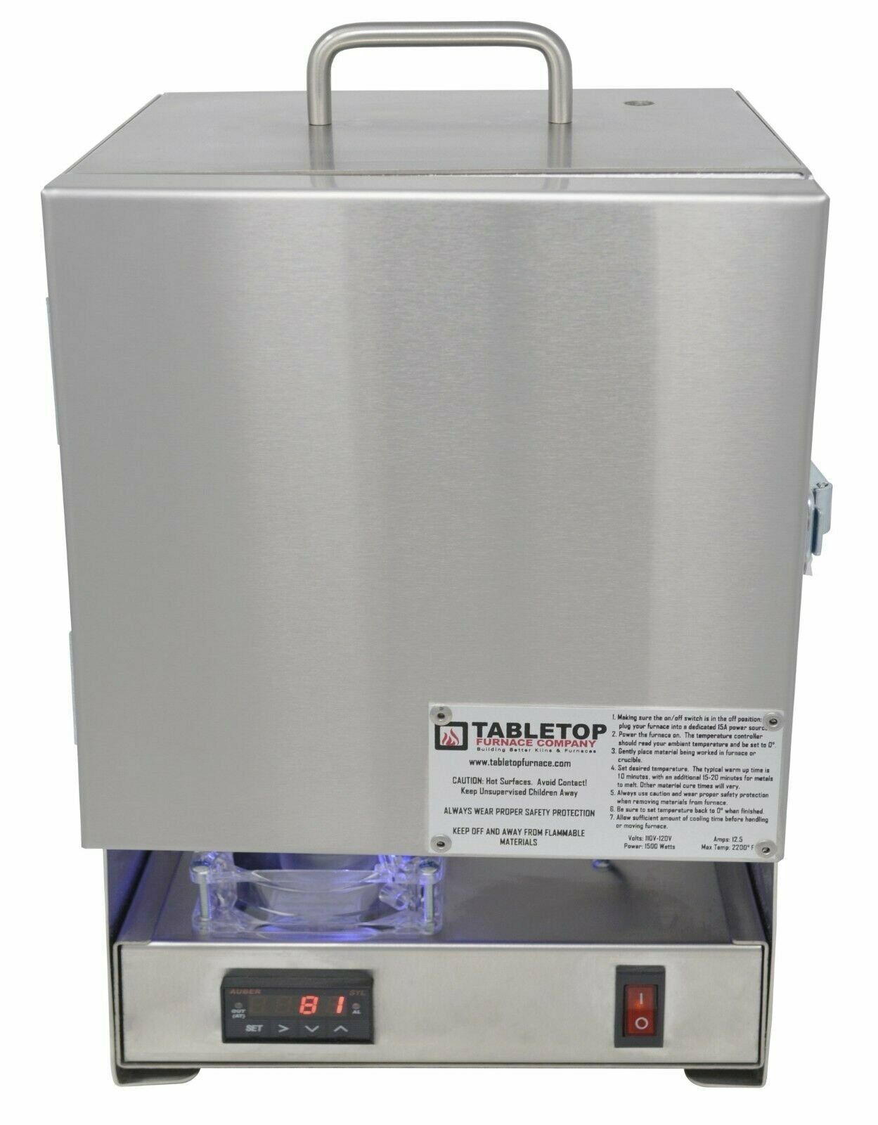 Hi-Temp Burnout Oven for Metalsmithing and Jewelry-making