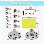 Star Shape Disc Cutter Set with 10 Punches