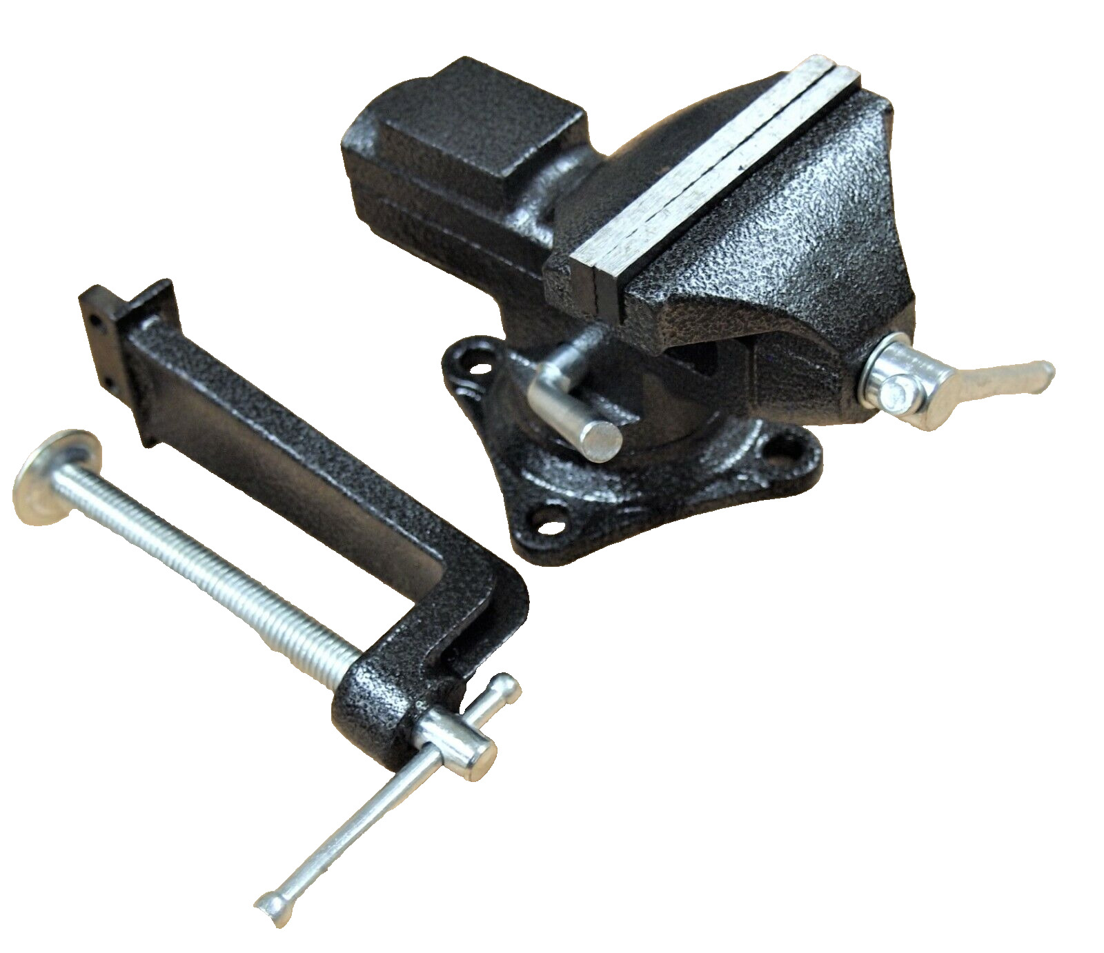 Multi-function Bench Vise with Swivel Base and Anvil