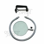 Steel and Glass Desktop Magnifier with Clamp
