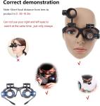 LED Head-Mounted Magnifier with 8 Lenses