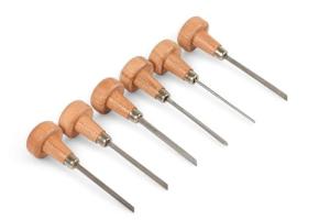 6-Piece Graver Tool Set with Wooden Handles